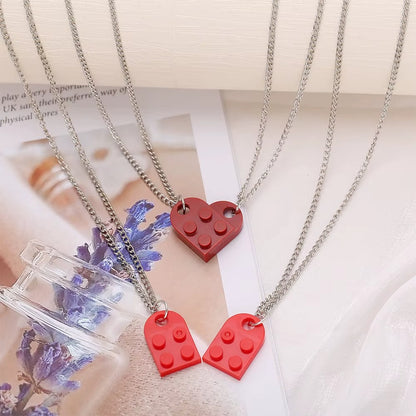 Love Brick Couple Necklace