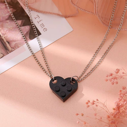 Love Brick Couple Necklace