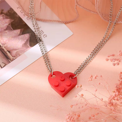 Love Brick Couple Necklace