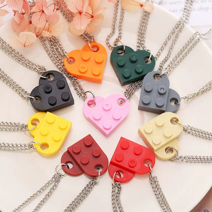 Love Brick Couple Necklace