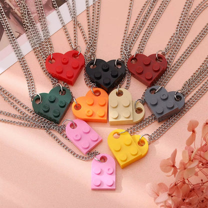 Love Brick Couple Necklace