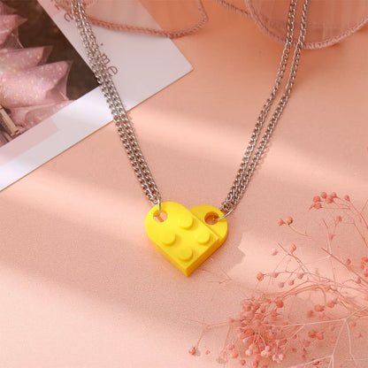 Love Brick Couple Necklace